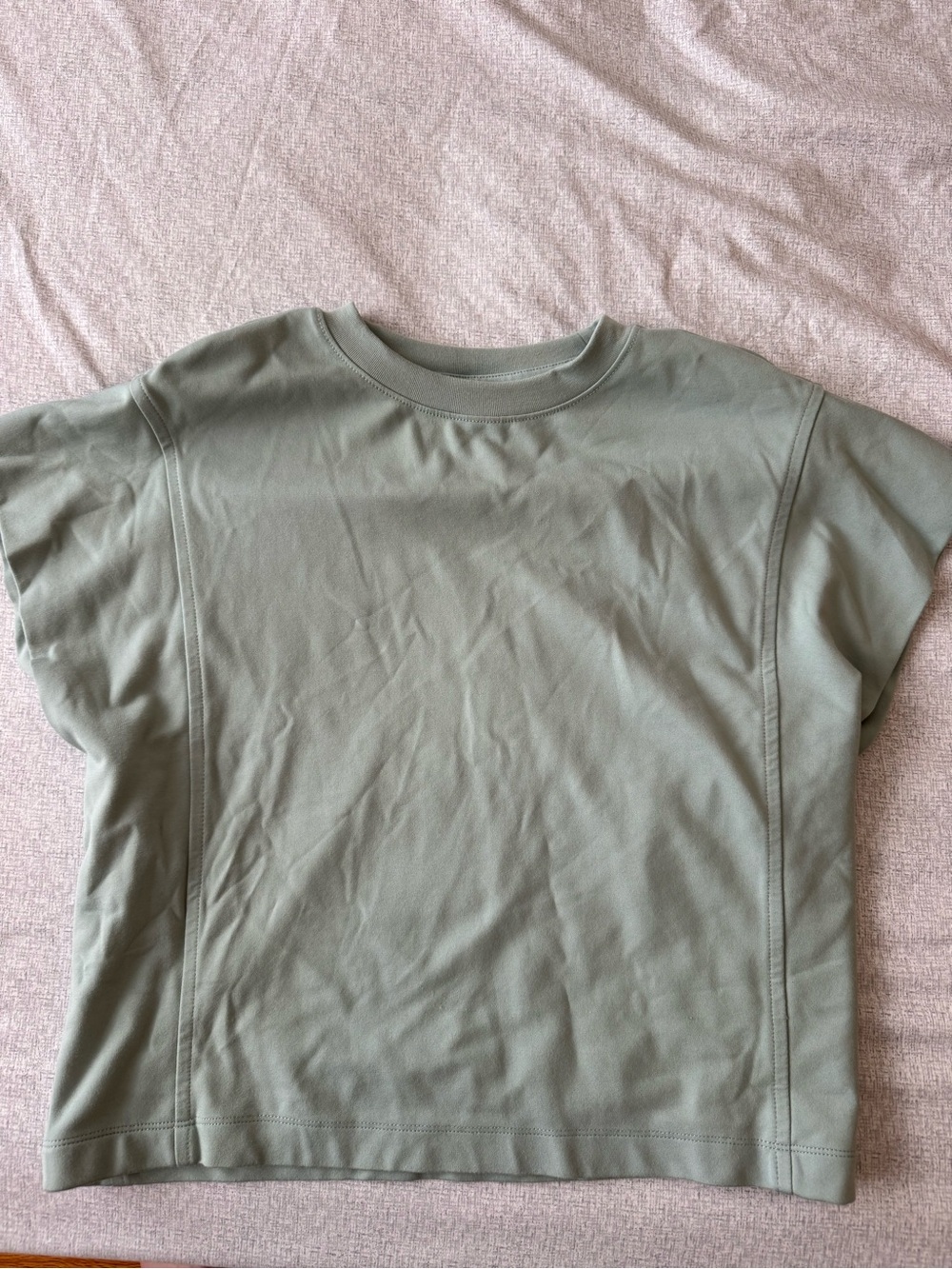 a new day Sage Green Short-Sleeve Crewneck Top
